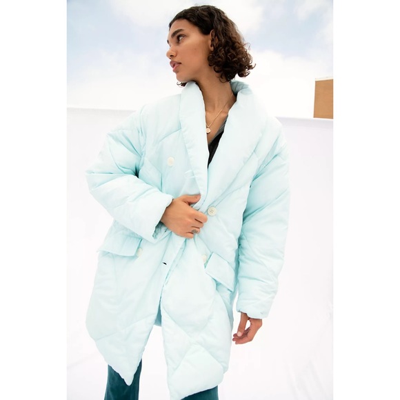 free people ella longline puffer jacket